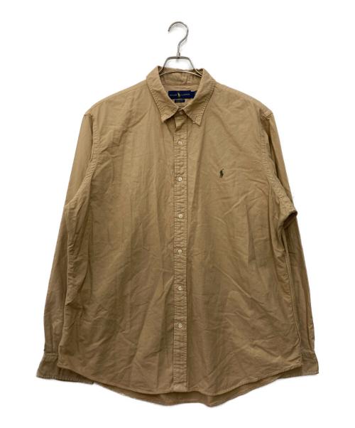 POLO RALPH LAUREN（ポロ・ラルフローレン）POLO RALPH LAUREN (ポロ・ラルフローレン) ボタンダウンシャツ ブラウン サイズ:XXLの古着・服飾アイテム