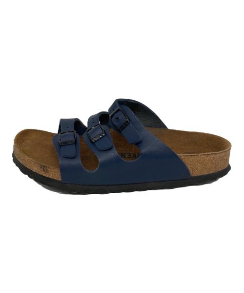 BIRKENSTOCK（ビルケンシュトック）BIRKENSTOCK (ビルケンシュトック) FLORIDA レザーサンダル ネイビー サイズ:24の古着・服飾アイテム