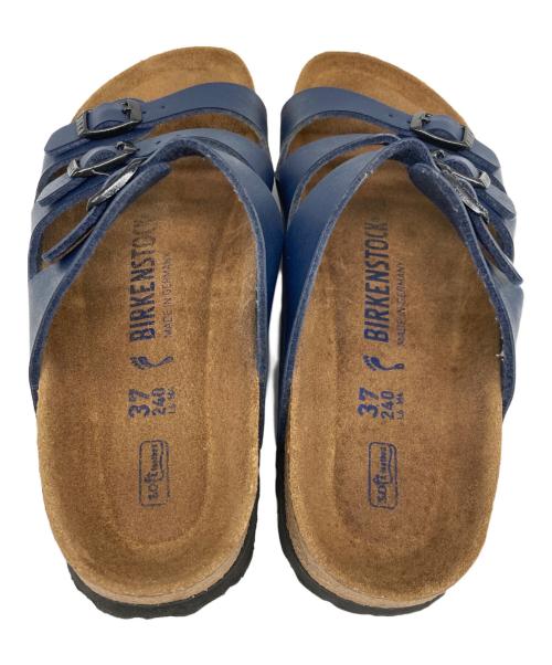 BIRKENSTOCK（ビルケンシュトック）BIRKENSTOCK (ビルケンシュトック) FLORIDA レザーサンダル ネイビー サイズ:24の古着・服飾アイテム