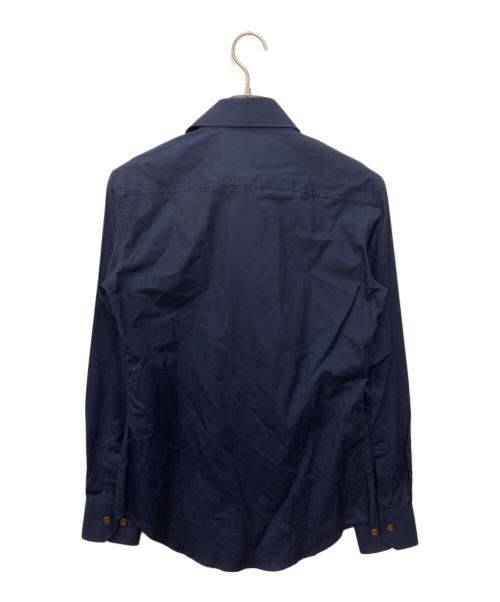 Vivienne Westwood man（ヴィヴィアン ウェストウッド マン）Vivienne Westwood man (ヴィヴィアン ウェストウッド マン) 長袖シャツ ネイビー サイズ:44 未使用品の古着・服飾アイテム