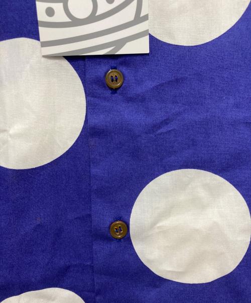 Vivienne Westwood man（ヴィヴィアン ウェストウッド マン）Vivienne Westwood man (ヴィヴィアン ウェストウッド マン) ドット柄オーブShirt ブルー×ホワイト サイズ:44 未使用品の古着・服飾アイテム