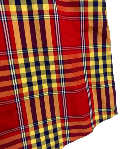 Vivienne Westwood man（ヴィヴィアン ウェストウッド マン）Vivienne Westwood man (ヴィヴィアン ウェストウッド マン) 半袖オーブチェックシャツ レッド サイズ:44の古着・服飾アイテム