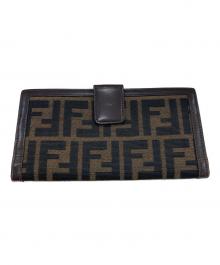 FENDI（フェンディ）の古着「ズッカ柄財布」｜ブラウン