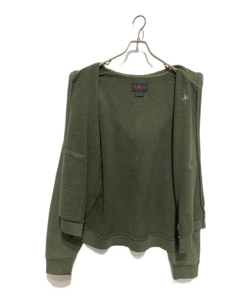 JORDAN（ジョーダン）JORDAN (ジョーダン) TRAVIS SCOTT (トラヴィススコット) TS FZ HOODIE グリーン サイズ:XSの古着・服飾アイテム