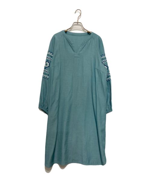 Leilian（レリアン）LEILIAN (レリアン) 刺繍チュニック グリーン サイズ:表記なしの古着・服飾アイテム