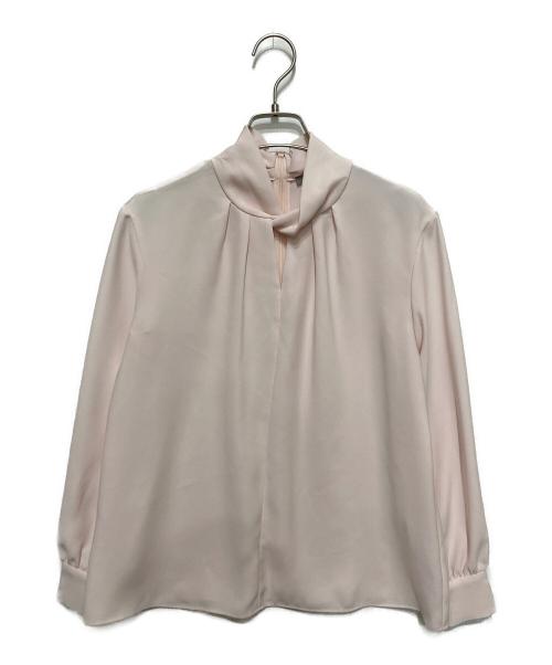theory luxe（セオリーリュクス）theory luxe (セオリーリュクス) Marvine Sandy ツイストカラーブラウス ピンク サイズ:SIZE 32の古着・服飾アイテム