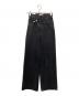 moussy（マウジー）の古着「CROSS WAIST WIDE STRAIGHT」｜ブラック