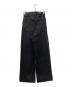 moussy (マウジー) CROSS WAIST WIDE STRAIGHT ブラック：8000円