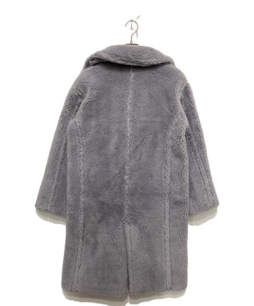 FRAY ID（フレイ アイディー）FRAY ID (フレイ アイディー) プードルボアロングコート ライトグレー サイズ:	SIZE 0の古着・服飾アイテム