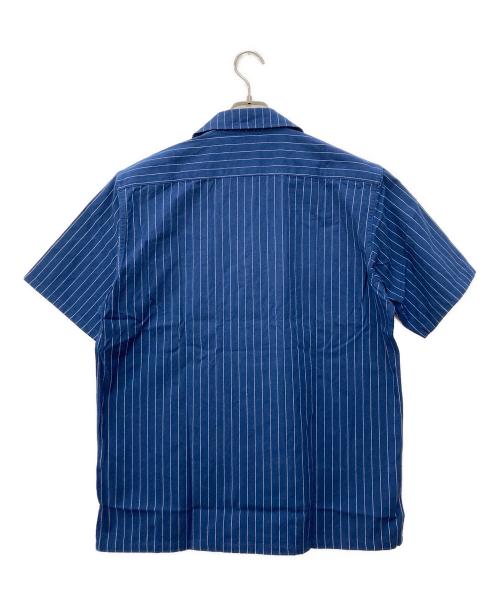 BULL ORIGINAL（ブルオリジナル）BULL ORIGINAL (ブルオリジナル) 開襟シャツ ブルー サイズ:Ｌの古着・服飾アイテム