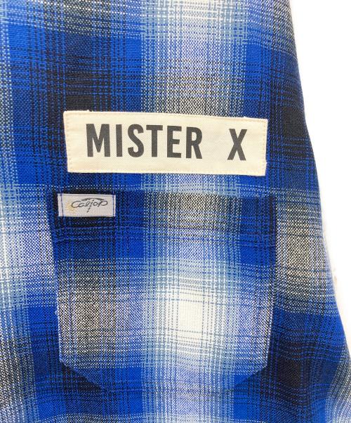 MISTER X（ミスターエックス）MISTER X (ミスターエックス) オンブレチェックシャツ ブルー サイズ:LARGE 未使用品の古着・服飾アイテム