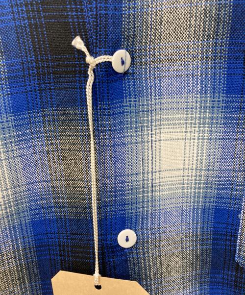 MISTER X（ミスターエックス）MISTER X (ミスターエックス) オンブレチェックシャツ ブルー サイズ:LARGE 未使用品の古着・服飾アイテム