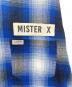 中古・古着 MISTER X (ミスターエックス) オンブレチェックシャツ ブルー サイズ:LARGE 未使用品：6000円