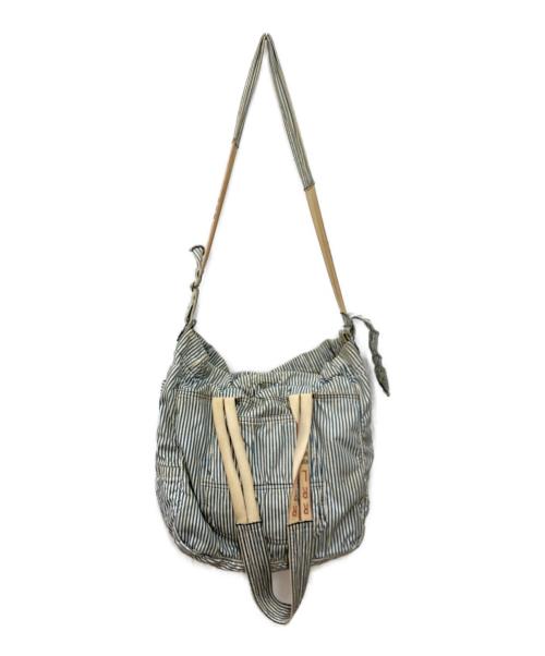 RRL（ダブルアールエル）RRL (ダブルアールエル) 2WAYバッグ ホワイト×ブルーの古着・服飾アイテム