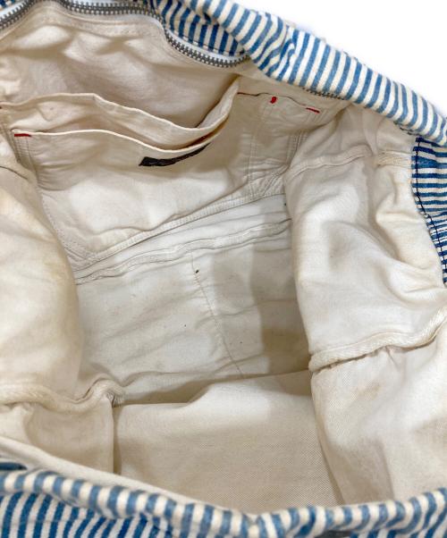 RRL（ダブルアールエル）RRL (ダブルアールエル) 2WAYバッグ ホワイト×ブルーの古着・服飾アイテム