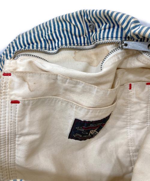 RRL（ダブルアールエル）RRL (ダブルアールエル) 2WAYバッグ ホワイト×ブルーの古着・服飾アイテム