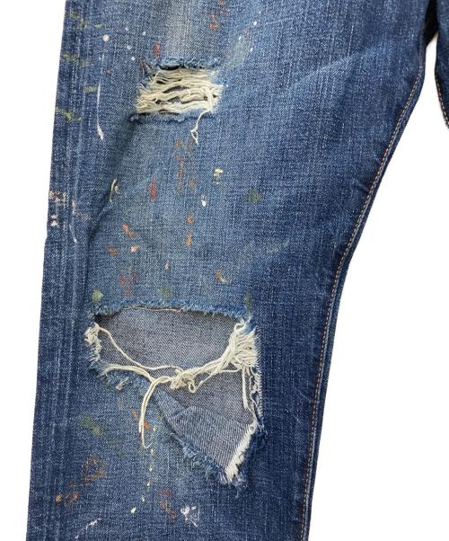 Denim & Supply Ralph Lauren（デニム＆サプライ ラルフローレン）Denim & Supply Ralph Lauren (デニム＆サプライ ラルフローレン) ペンキダメージ加工デニムパンツ インディゴ サイズ:W28の古着・服飾アイテム