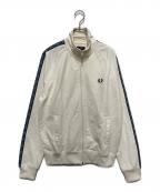 FRED PERRYフレッドペリー）の古着「Contrast Tape Track Jacket」｜アイボリー