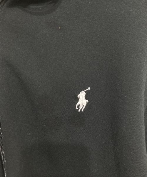 POLO RALPH LAUREN（ポロ・ラルフローレン）POLO RALPH LAUREN (ポロ・ラルフローレン) ポニー刺繍ジップアップパーカー ブラック サイズ:Mの古着・服飾アイテム