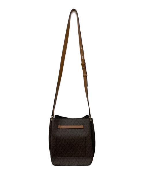 MICHAEL KORS（マイケルコース）MICHAEL KORS (マイケルコース) HAMILTON LEGACY MEDIUM LOGO MESSENGER BAG ブラウンの古着・服飾アイテム