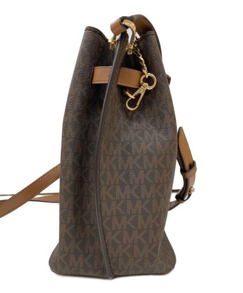 MICHAEL KORS（マイケルコース）MICHAEL KORS (マイケルコース) HAMILTON LEGACY MEDIUM LOGO MESSENGER BAG ブラウンの古着・服飾アイテム