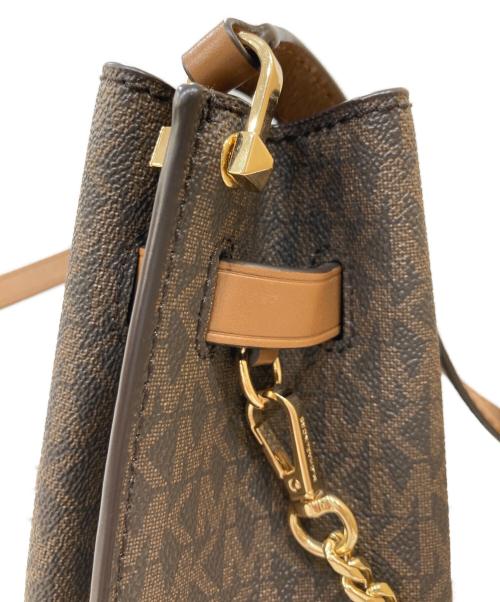 MICHAEL KORS（マイケルコース）MICHAEL KORS (マイケルコース) HAMILTON LEGACY MEDIUM LOGO MESSENGER BAG ブラウンの古着・服飾アイテム