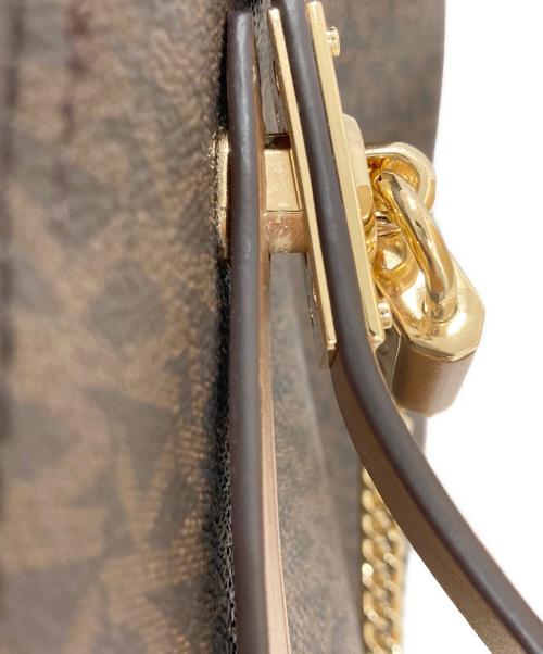 MICHAEL KORS（マイケルコース）MICHAEL KORS (マイケルコース) HAMILTON LEGACY MEDIUM LOGO MESSENGER BAG ブラウンの古着・服飾アイテム