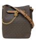 中古・古着 MICHAEL KORS (マイケルコース) HAMILTON LEGACY MEDIUM LOGO MESSENGER BAG ブラウン：13000円