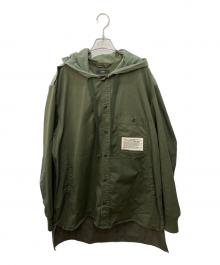 DIESEL（ディーゼル）の古着「フーデッドジャケット」｜グリーン