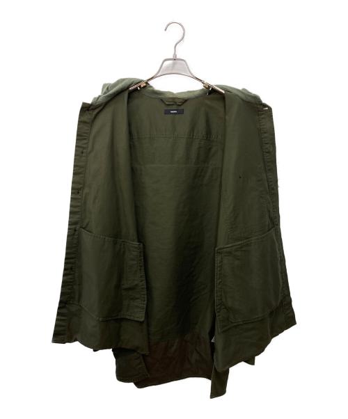 DIESEL（ディーゼル）DIESEL (ディーゼル) フーデッドジャケット グリーン サイズ:XLの古着・服飾アイテム