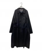 Aquascutum×O CITYSHOPアクアスキュータム）の古着「別注 “O” OVERSIZED コート」｜ブラック
