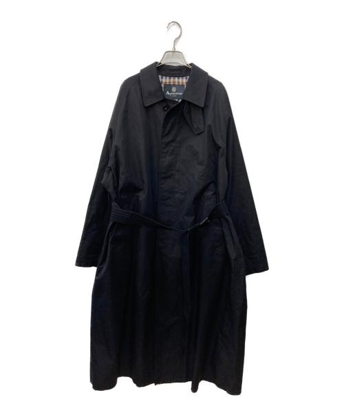Aquascutum（アクアスキュータム）Aquascutum (アクアスキュータム) O CITYSHOP 別注 “O” OVERSIZED コート ブラック サイズ:SIZE 8の古着・服飾アイテム