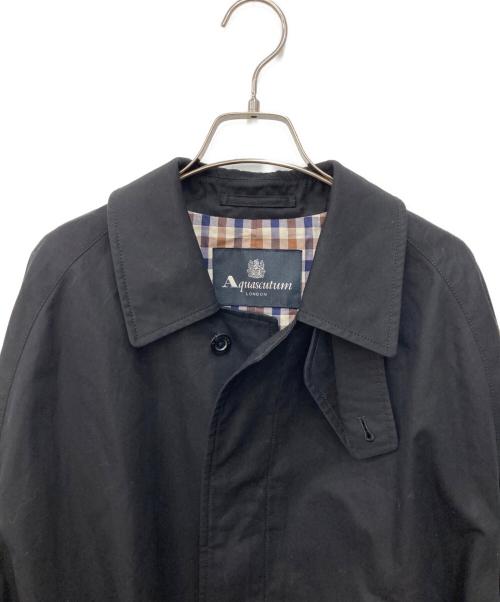 Aquascutum（アクアスキュータム）Aquascutum (アクアスキュータム) O CITYSHOP 別注 “O” OVERSIZED コート ブラック サイズ:SIZE 8の古着・服飾アイテム