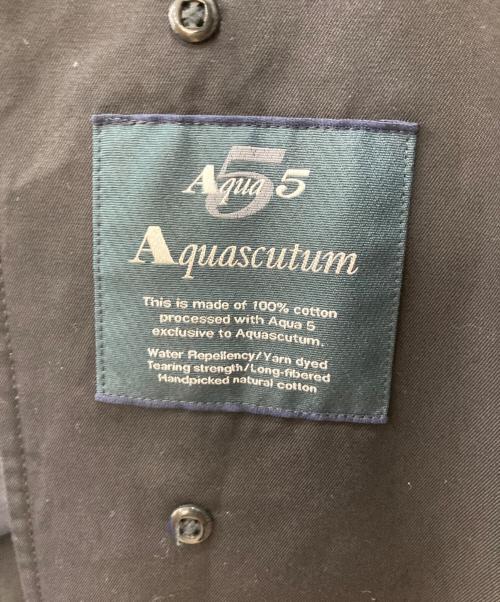 Aquascutum（アクアスキュータム）Aquascutum (アクアスキュータム) O CITYSHOP 別注 “O” OVERSIZED コート ブラック サイズ:SIZE 8の古着・服飾アイテム