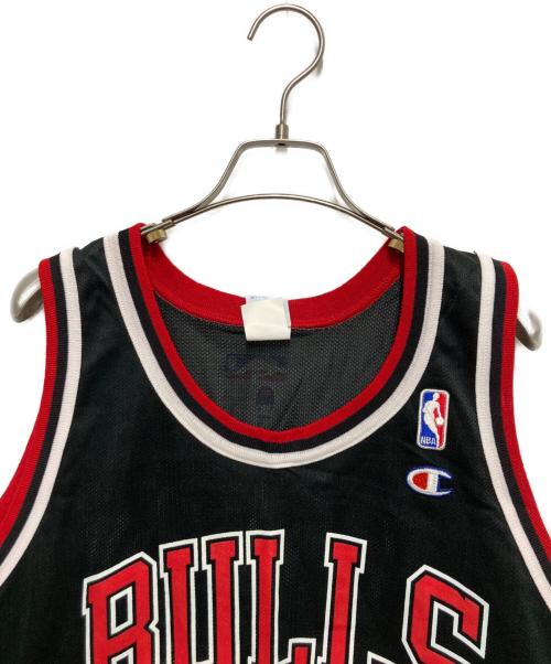 Champion（チャンピオン）Champion (チャンピオン) 90s Champion BULLS シカゴブルズ ユニフォーム ブラック サイズ:Lの古着・服飾アイテム