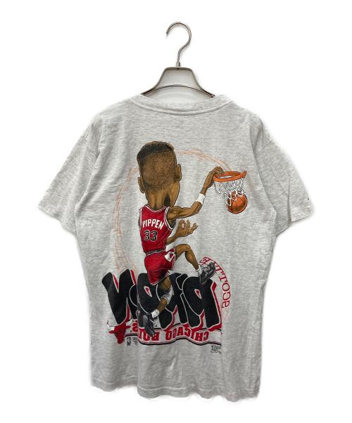 official fan（オフィシャルファン）OFFICIAL FAN (オフィシャルファン) 両面プリントTシャツ グレー サイズ:Ｍの古着・服飾アイテム
