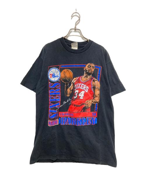 NUTMEG（ナツメグ）nutmeg (ナツメグ) 90s USA製 NUTMEG NBA 76ers 両面プリントtシャツ ブラック サイズ:XLの古着・服飾アイテム
