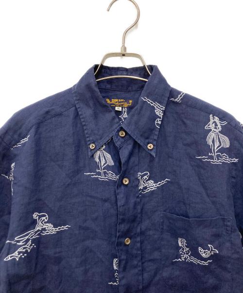 Sun Surf（サンサーフ）Sun Surf (サンサーフ) BDリネンシャツ ネイビー サイズ:Ｍの古着・服飾アイテム