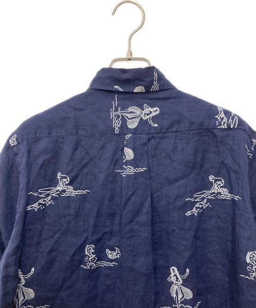 Sun Surf（サンサーフ）Sun Surf (サンサーフ) BDリネンシャツ ネイビー サイズ:Ｍの古着・服飾アイテム