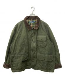 POLO RALPH LAUREN（ポロ・ラルフローレン）の古着「オイルドハンティングジャケット」｜グリーン