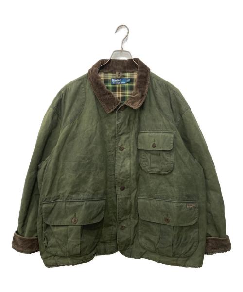 POLO RALPH LAUREN（ポロ・ラルフローレン）POLO RALPH LAUREN (ポロ・ラルフローレン) オイルドハンティングジャケット グリーン サイズ:SIZE 2XLの古着・服飾アイテム