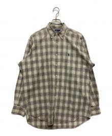 POLO RALPH LAUREN（ポロ・ラルフローレン）の古着「ボタンダウンシャツ」｜ベージュ