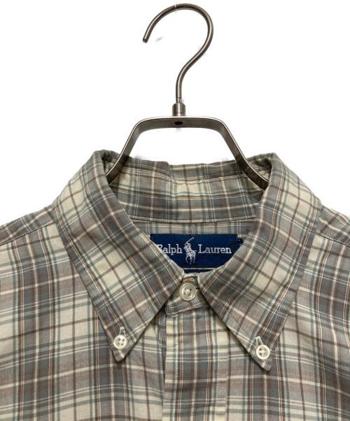 POLO RALPH LAUREN（ポロ・ラルフローレン）POLO RALPH LAUREN (ポロ・ラルフローレン) ボタンダウンシャツ ベージュ サイズ:Mの古着・服飾アイテム