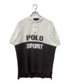 POLO SPORTポロスポーツ）の古着「90’s ロゴプリントポロシャツ」｜ホワイト