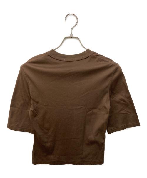 (im)perf.（インパーフ）(im)perf. (インパーフ) Carve T-shirts ブラウン サイズ:SIZE 38の古着・服飾アイテム