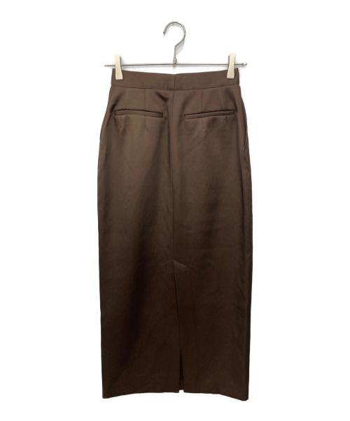 (im)perf.（インパーフ）(im)perf. (インパーフ) Double Satin Long Skirt ブラウン サイズ:SIZE 36の古着・服飾アイテム