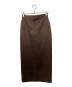 (im)perf.（インパーフ）の古着「Double Satin Long Skirt」｜ブラウン