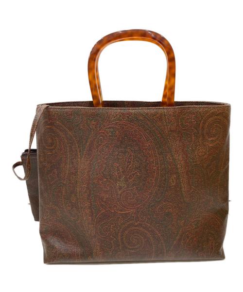 ETRO（エトロ）ETRO (エトロ) ペイズリー柄ハンドバッグ ブラウン サイズ:表記無しの古着・服飾アイテム