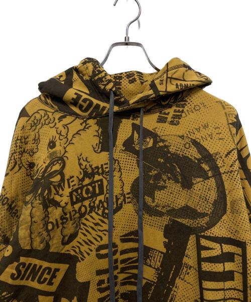 Vivienne Westwood ANGLOMANIA（ヴィヴィアンウエストウッドアングロマニア）Vivienne Westwood ANGLOMANIA (ヴィヴィアンウエストウッドアングロマニア) 総柄プリントパーカー イエロー サイズ:38の古着・服飾アイテム