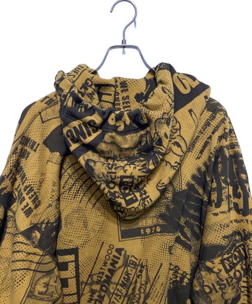 Vivienne Westwood ANGLOMANIA（ヴィヴィアンウエストウッドアングロマニア）Vivienne Westwood ANGLOMANIA (ヴィヴィアンウエストウッドアングロマニア) 総柄プリントパーカー イエロー サイズ:38の古着・服飾アイテム